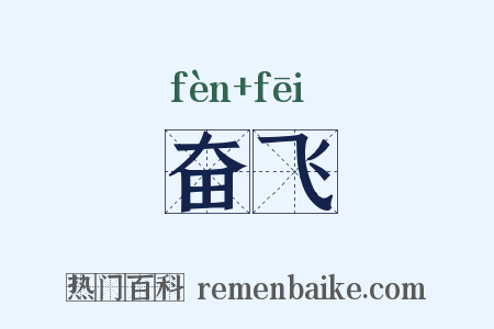 奋飞是什么意思的图片